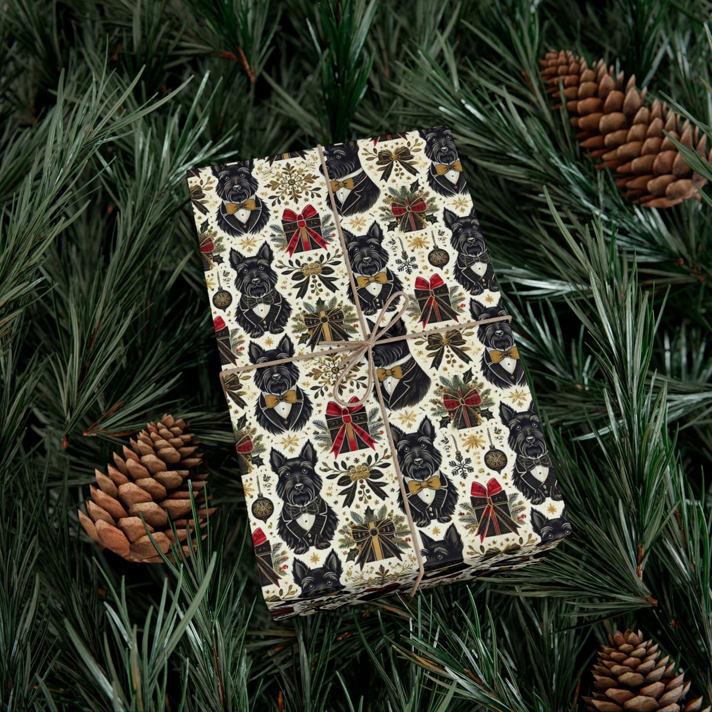 Scottish Terrier Holiday Gift Wrap