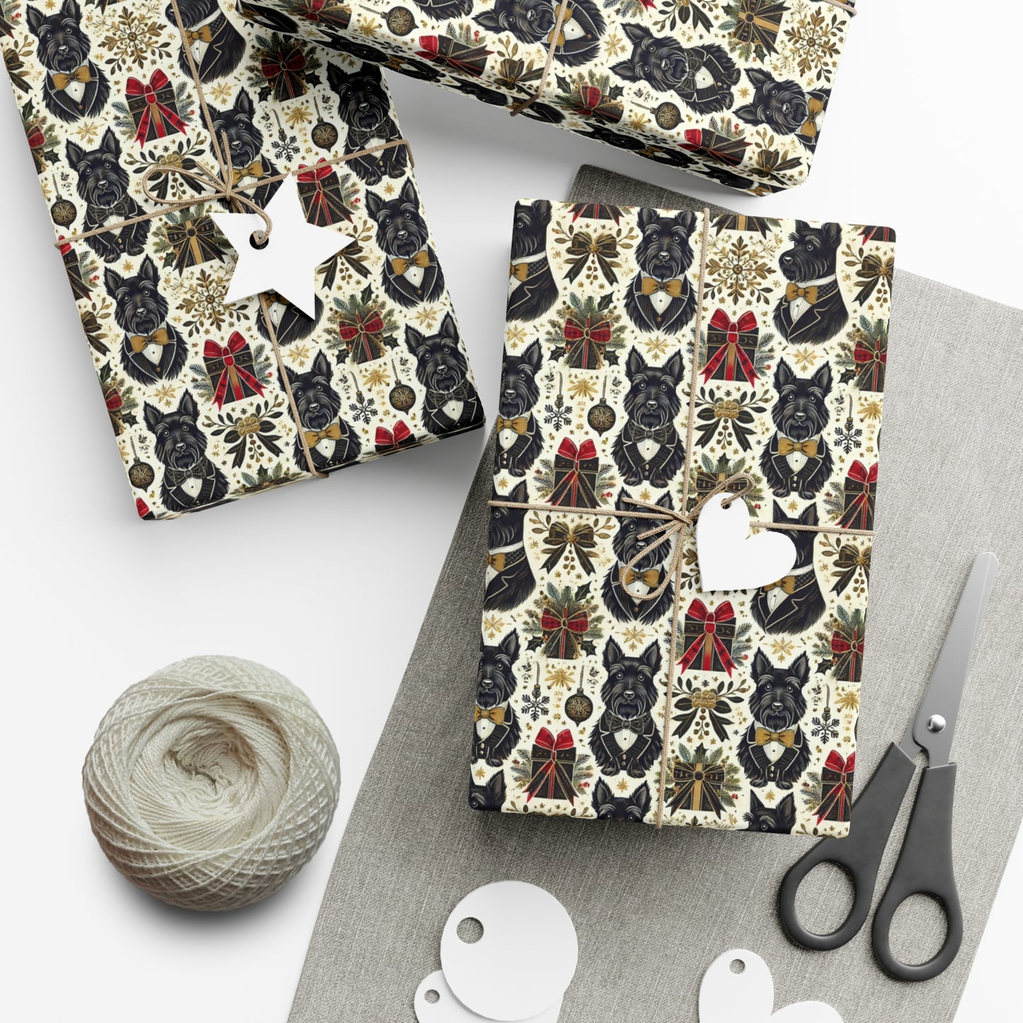 Scottish Terrier Holiday Gift Wrap