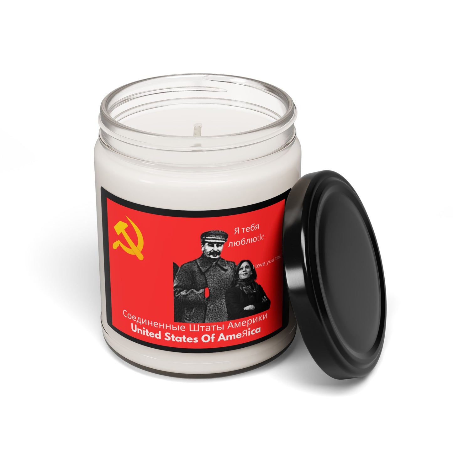 "Comrade From Russia With Love Candle" Gag Gift Scented Soy Candle, 9oz