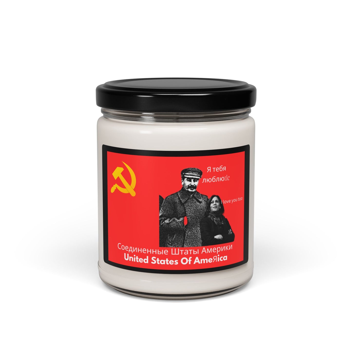 "Comrade From Russia With Love Candle" Gag Gift Scented Soy Candle, 9oz