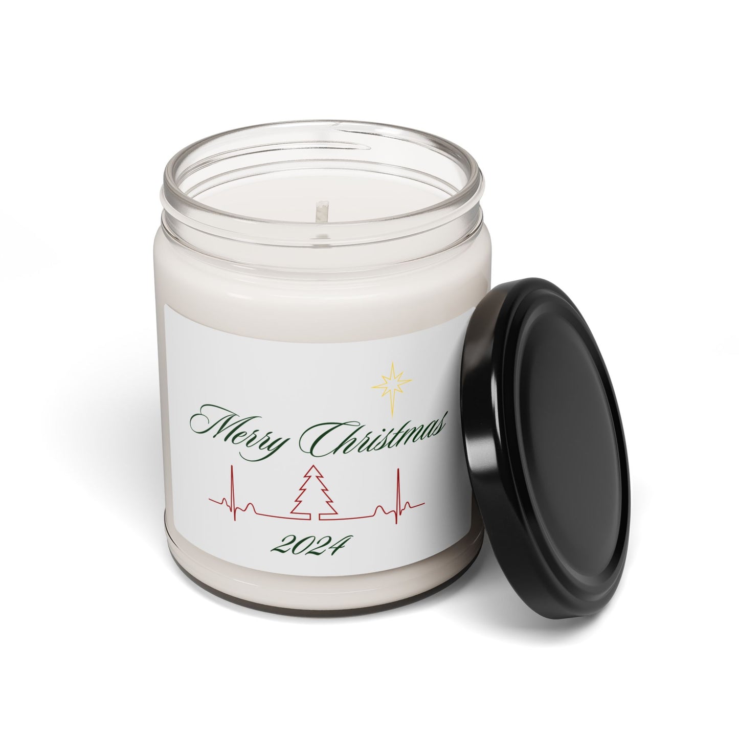 Merry Christmas 2024 Heatbeat Scented Soy Candle, 9oz