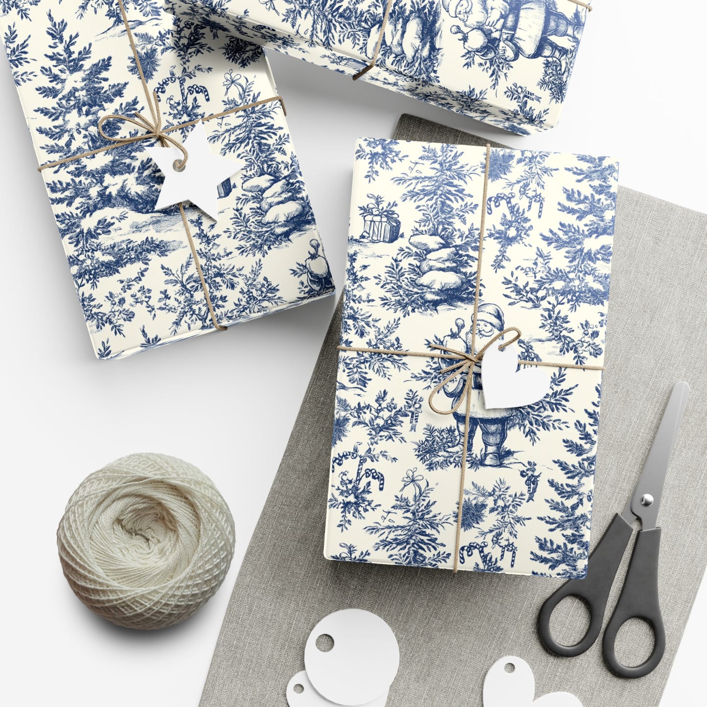 Elegant Winter-Themed Gift Wrap