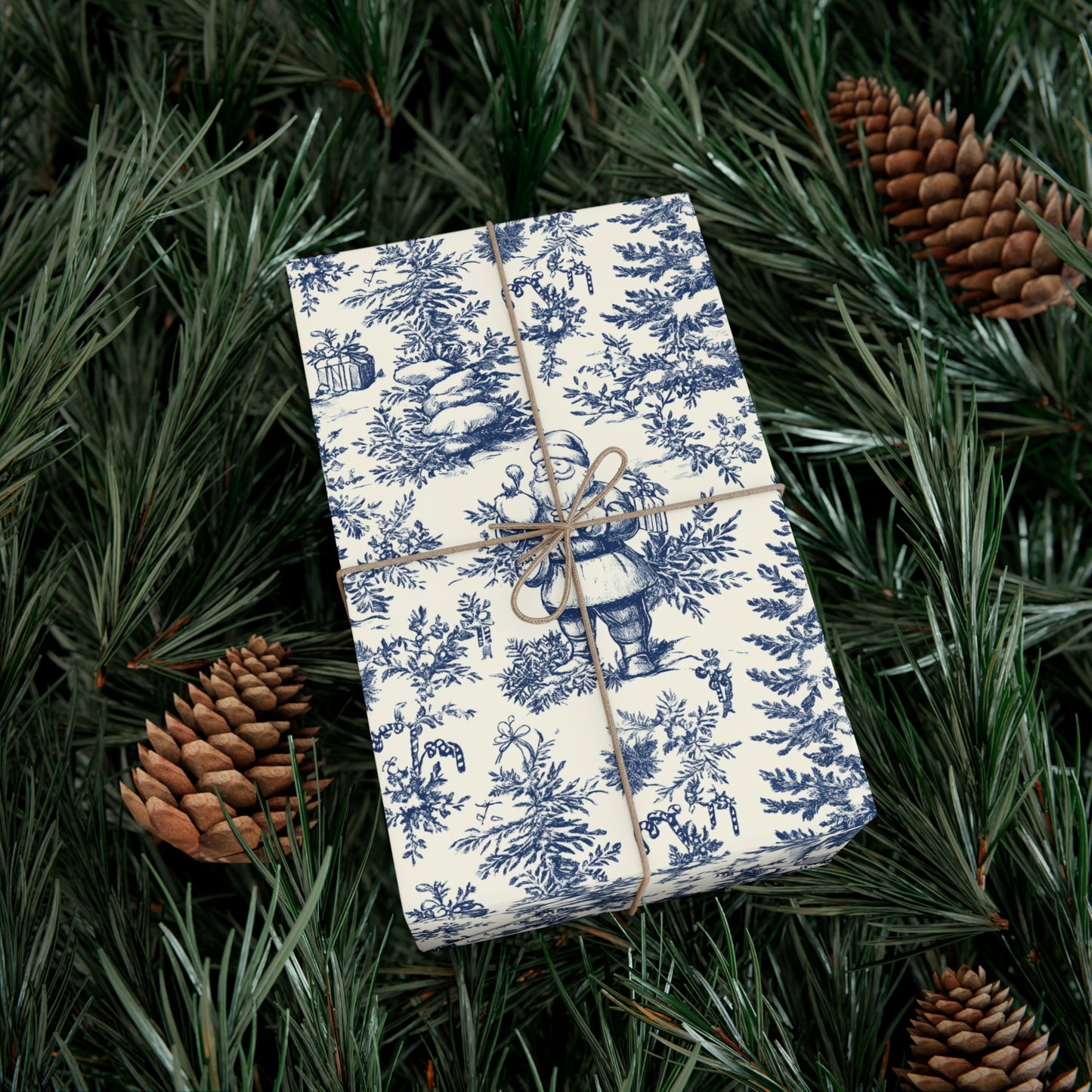 Elegant Winter-Themed Gift Wrap