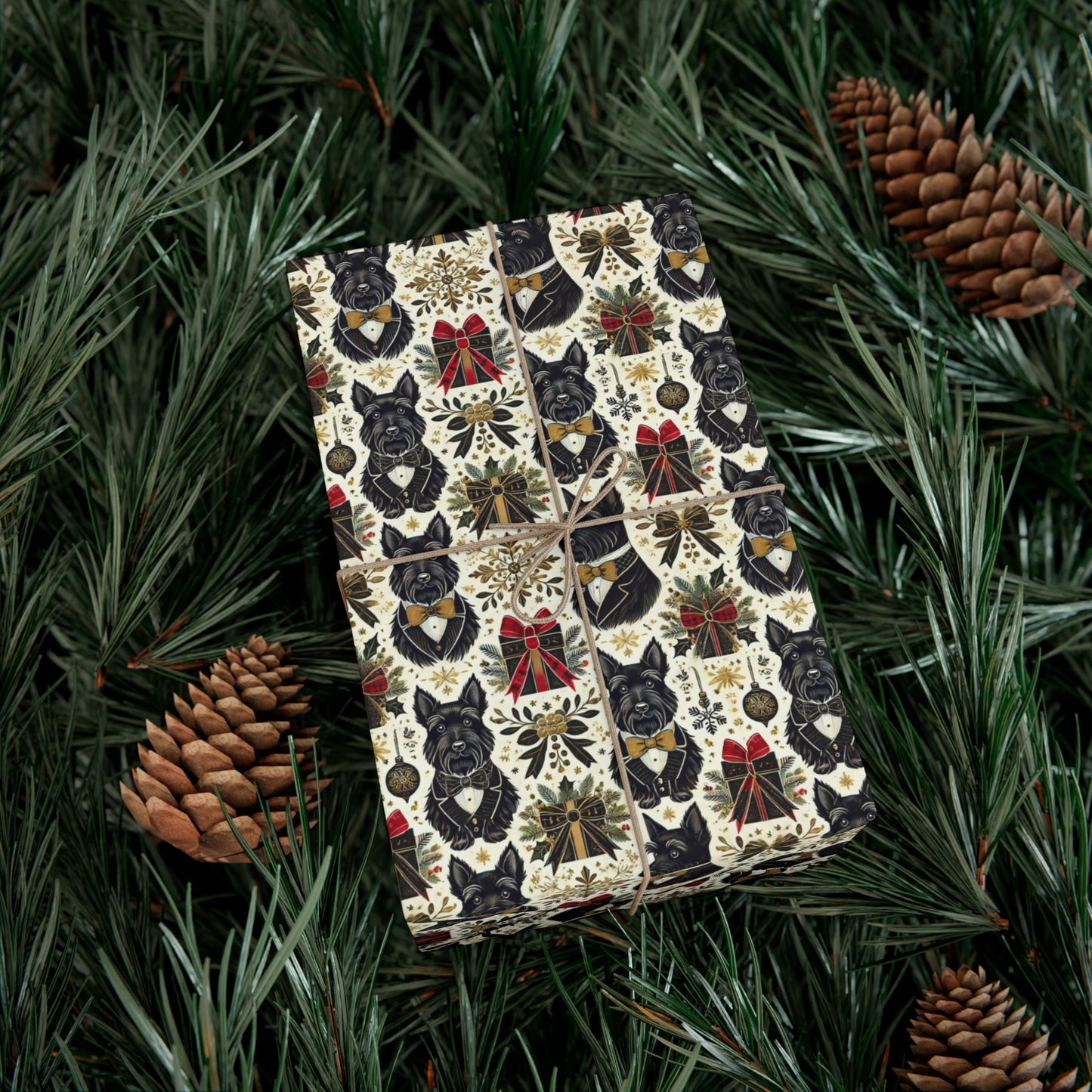 Scottish Terrier Holiday Gift Wrap