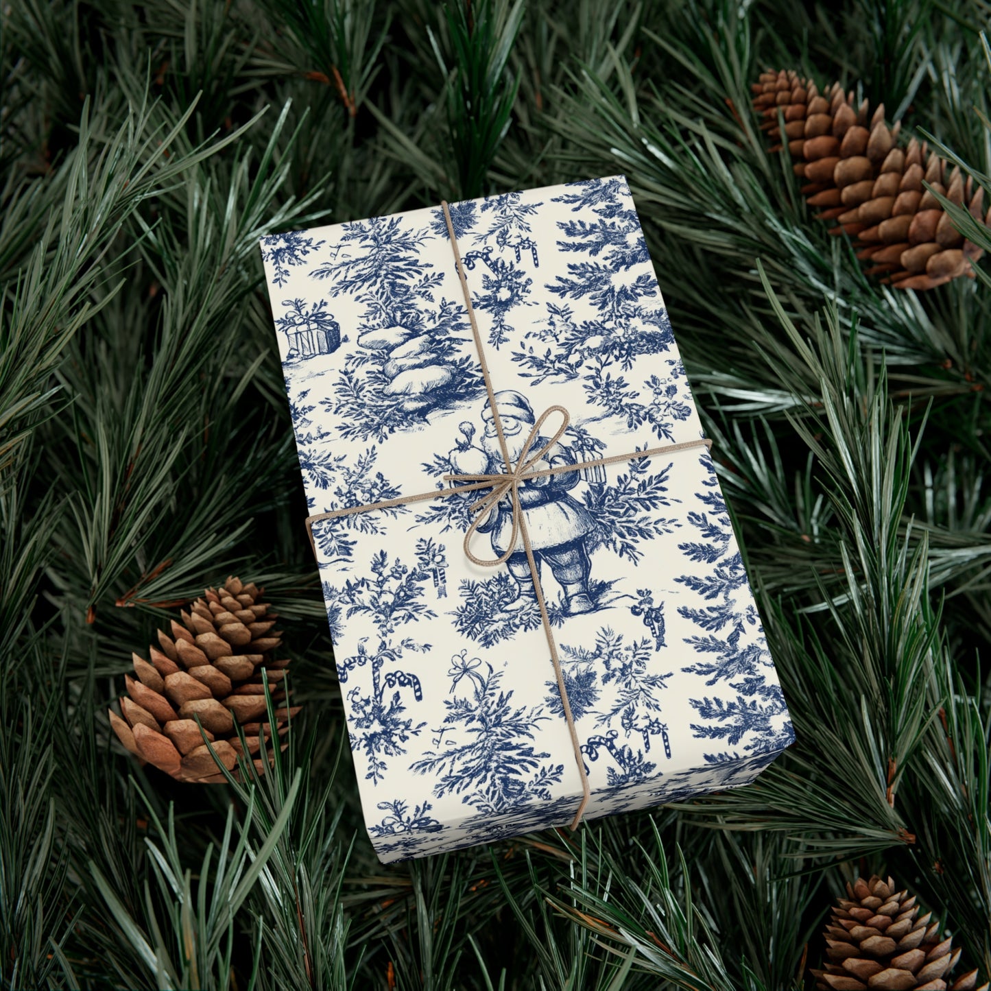 Elegant Winter-Themed Gift Wrap