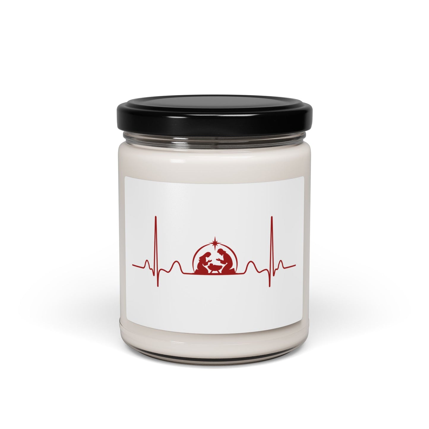 Nativity Heartbeat Scented Soy Candle, 9oz