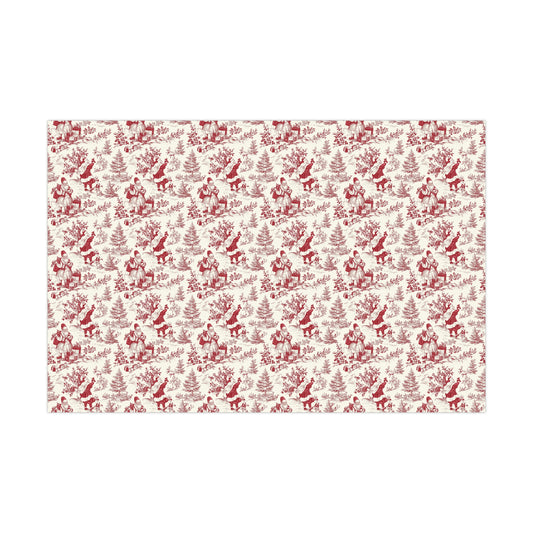 Vintage Red Santa Gift Wrap